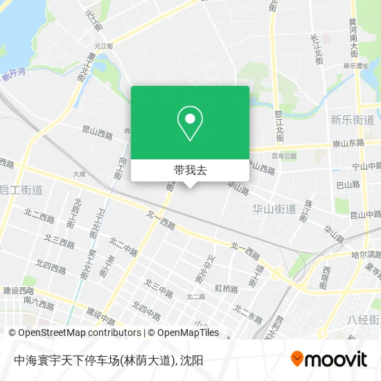 中海寰宇天下停车场(林荫大道)地图