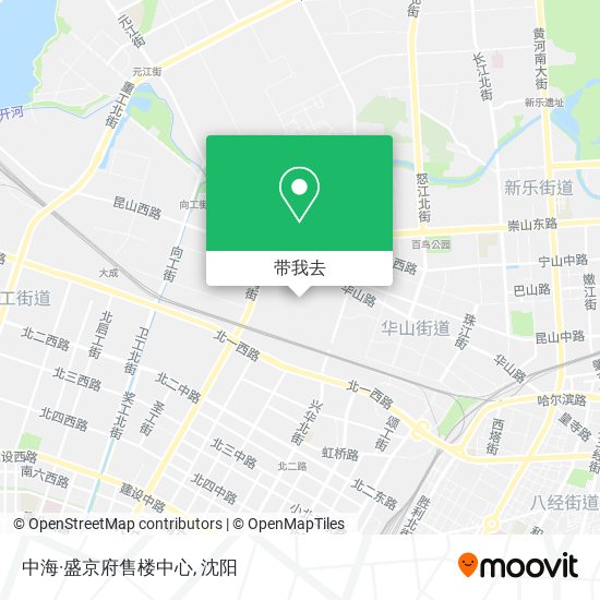 中海·盛京府售楼中心地图