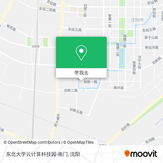 东北大学云计算科技园-南门地图