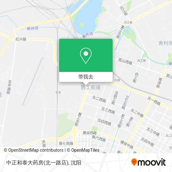 中正和泰大药房(北一路店)地图