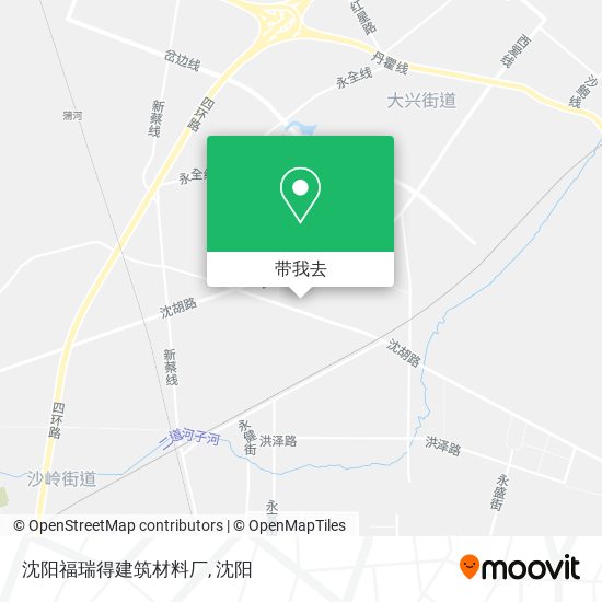 沈阳福瑞得建筑材料厂地图