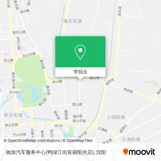 驰加汽车服务中心(鸭绿江街富丽阳光店)地图