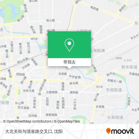 大北关街与清泉路交叉口地图