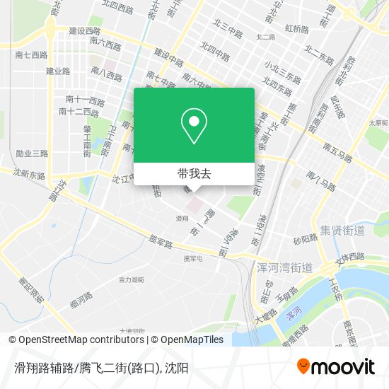滑翔路辅路/腾飞二街(路口)地图