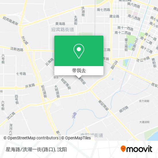 星海路/洪湖一街(路口)地图