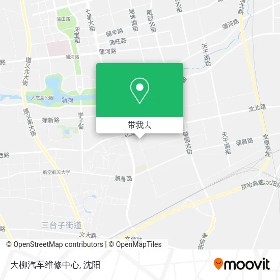 大柳汽车维修中心地图