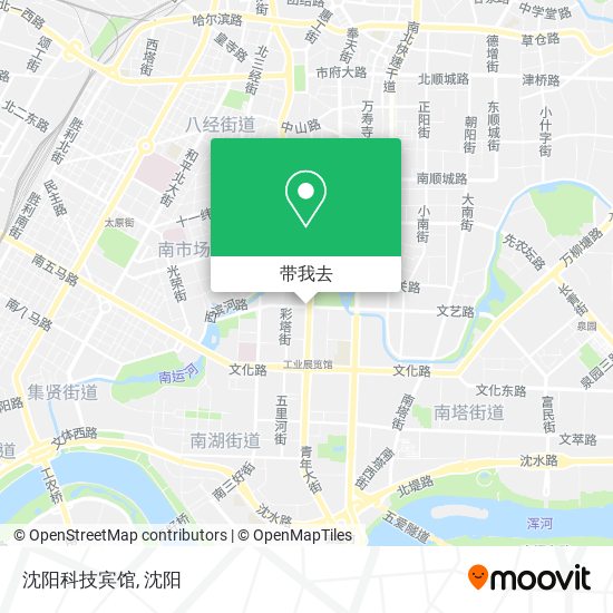 沈阳科技宾馆地图