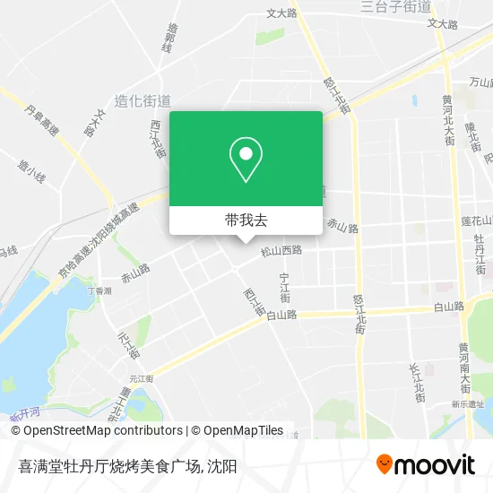 喜满堂牡丹厅烧烤美食广场地图