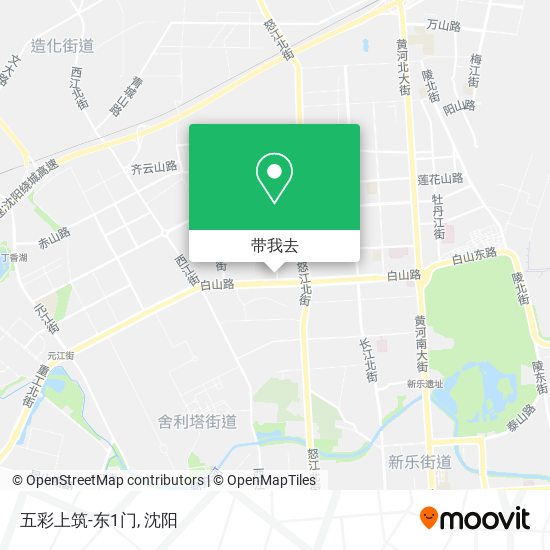五彩上筑-东1门地图