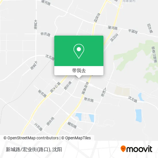 新城路/宏业街(路口)地图
