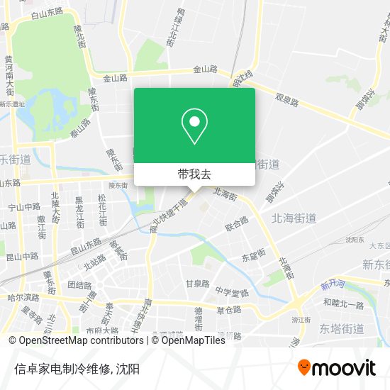 信卓家电制冷维修地图