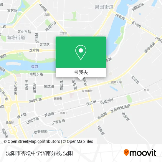 沈阳市杏坛中学浑南分校地图