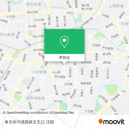 奉天街与清真路交叉口地图