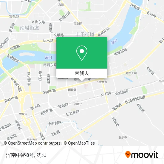 浑南中路8号地图