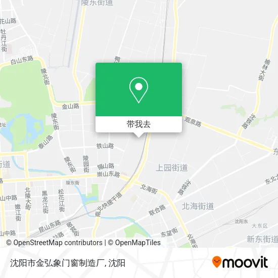 沈阳市金弘象门窗制造厂地图