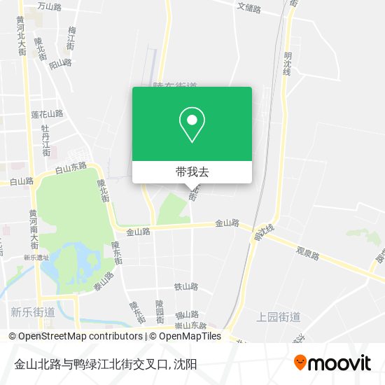 金山北路与鸭绿江北街交叉口地图