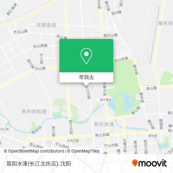 晨阳水漆(长江北街店)地图