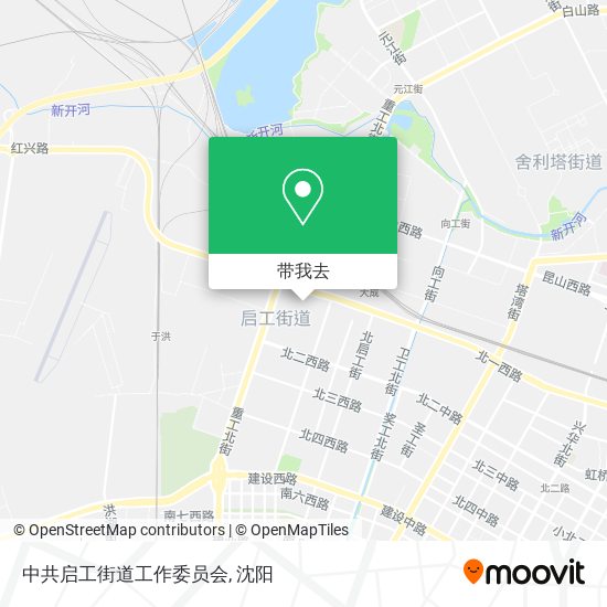 中共启工街道工作委员会地图