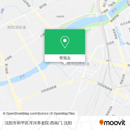 沈阳市和平区浑河养老院-西南门地图
