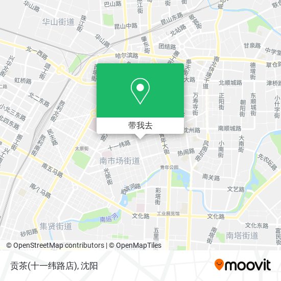 贡茶(十一纬路店)地图