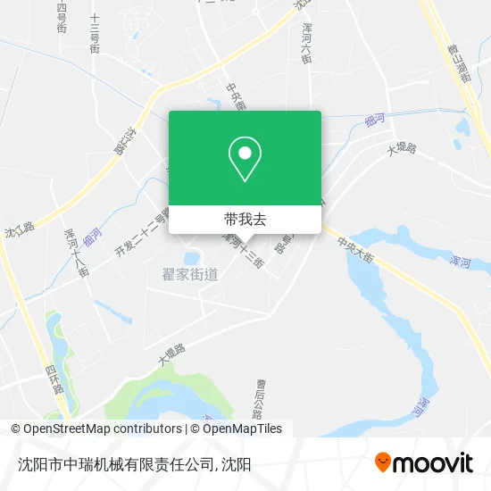 沈阳市中瑞机械有限责任公司地图