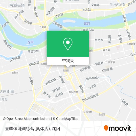 壹季体能训练营(奥体店)地图