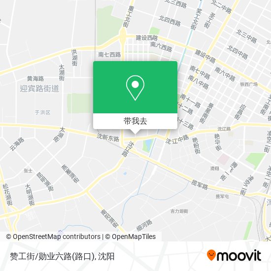 赞工街/勋业六路(路口)地图