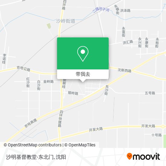 沙明基督教堂-东北门地图