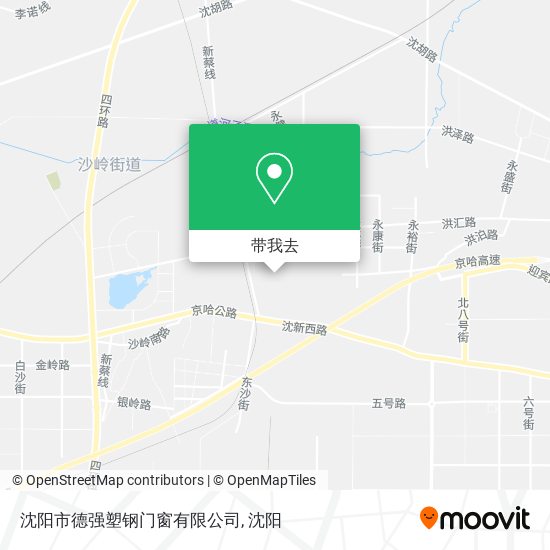 沈阳市德强塑钢门窗有限公司地图