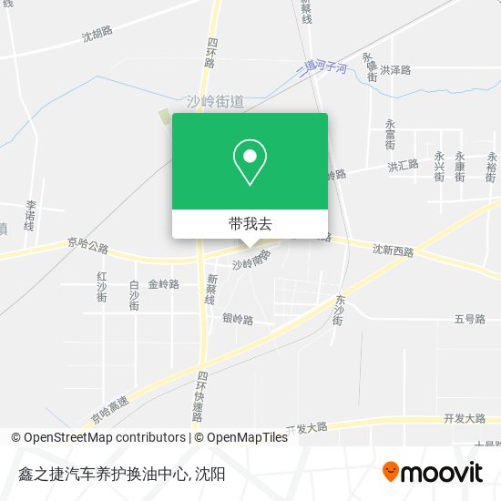 鑫之捷汽车养护换油中心地图