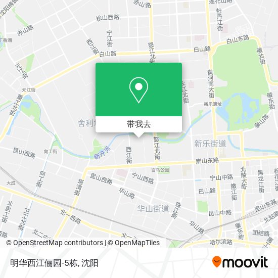 明华西江俪园-5栋地图