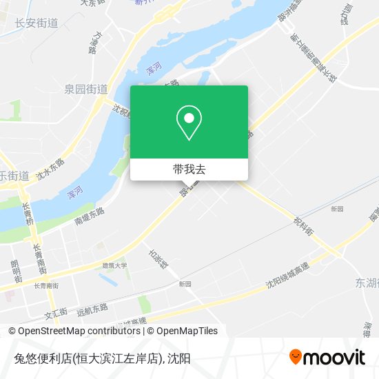 兔悠便利店(恒大滨江左岸店)地图