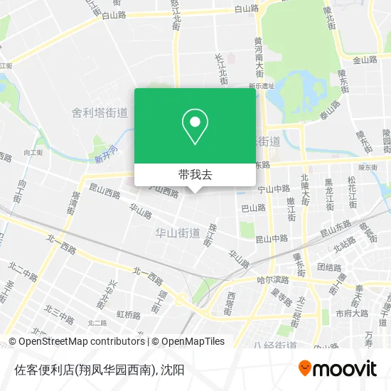 佐客便利店(翔凤华园西南)地图
