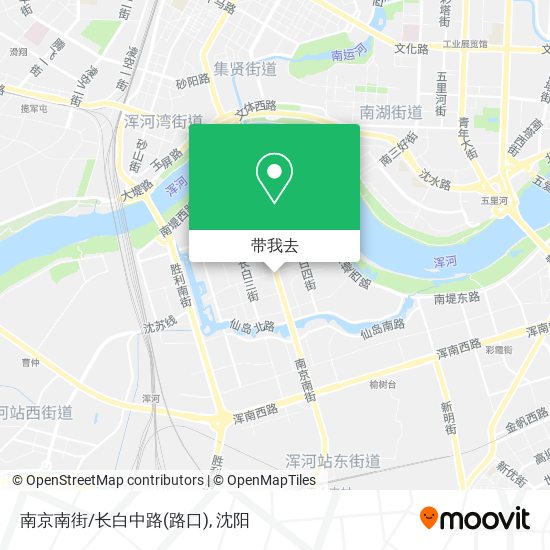 南京南街/长白中路(路口)地图