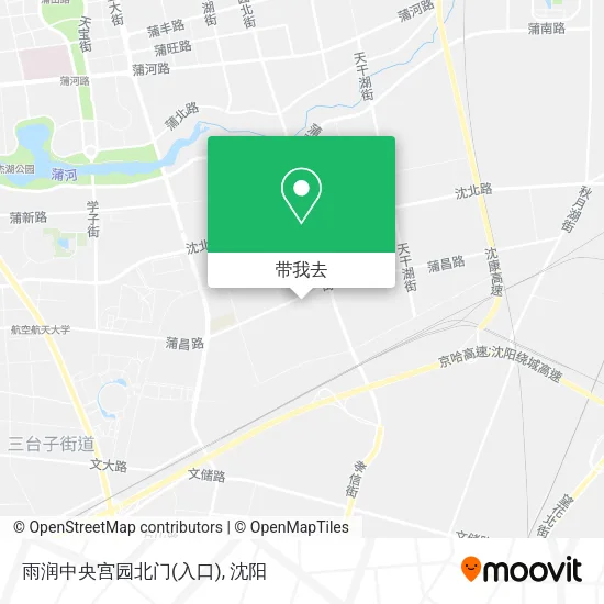 雨润中央宫园北门(入口)地图