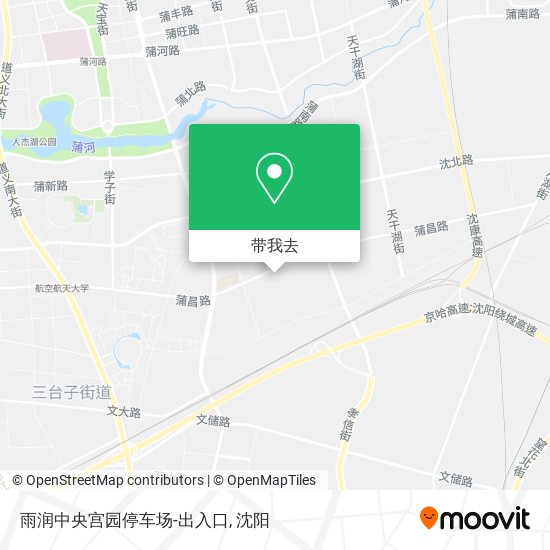 雨润中央宫园停车场-出入口地图