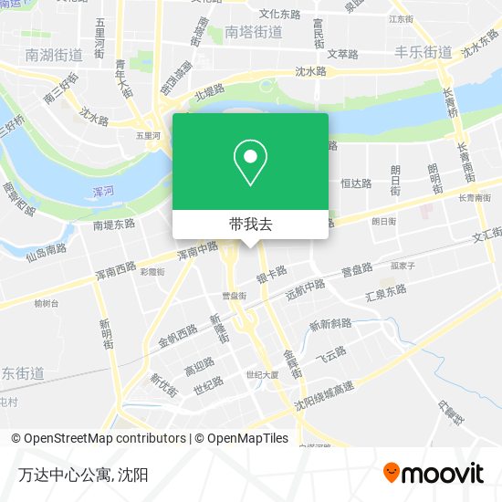 万达中心公寓地图