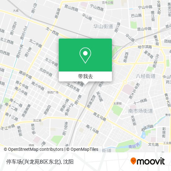 停车场(兴龙苑B区东北)地图