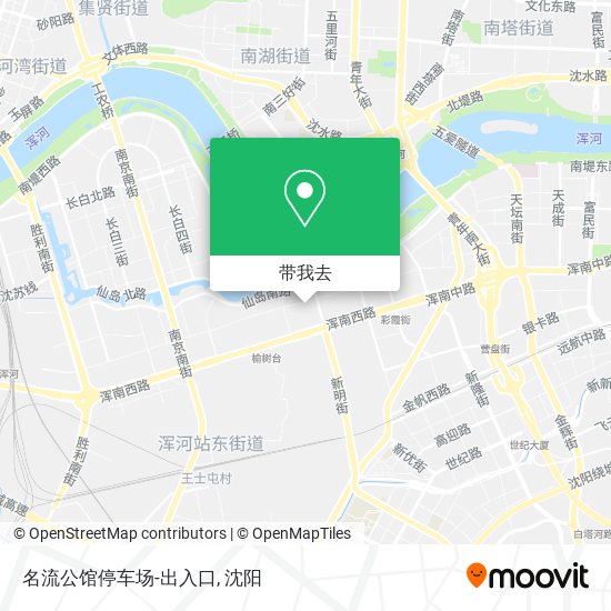 名流公馆停车场-出入口地图