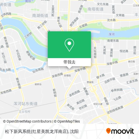 松下新风系统(红星美凯龙浑南店)地图