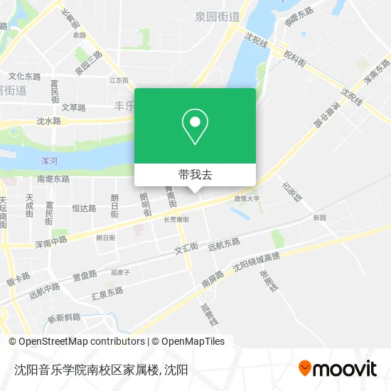 沈阳音乐学院南校区家属楼地图