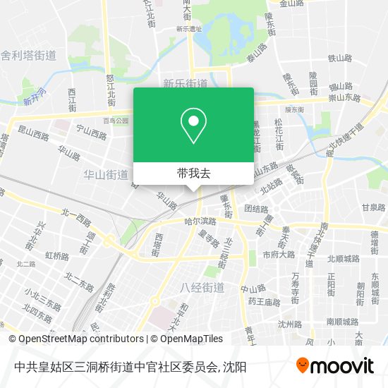 中共皇姑区三洞桥街道中官社区委员会地图