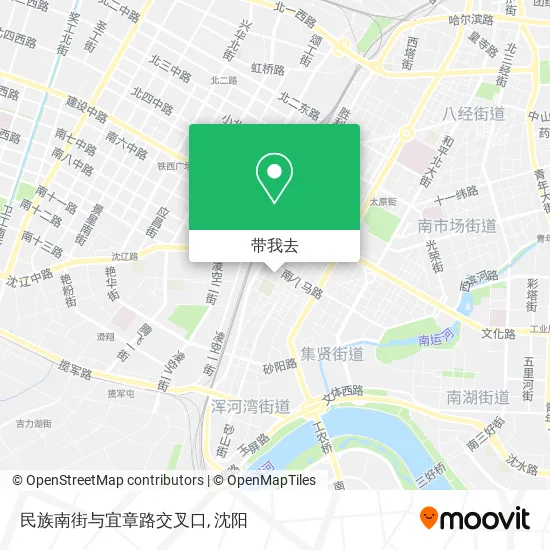民族南街与宜章路交叉口地图