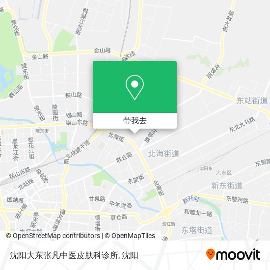 沈阳大东张凡中医皮肤科诊所地图