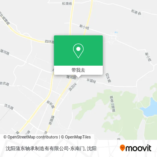 沈阳蒲东轴承制造有有限公司-东南门地图