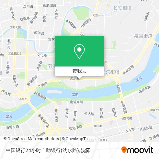 中国银行24小时自助银行(沈水路)地图