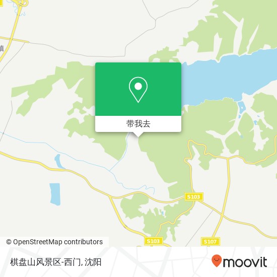 棋盘山风景区-西门地图