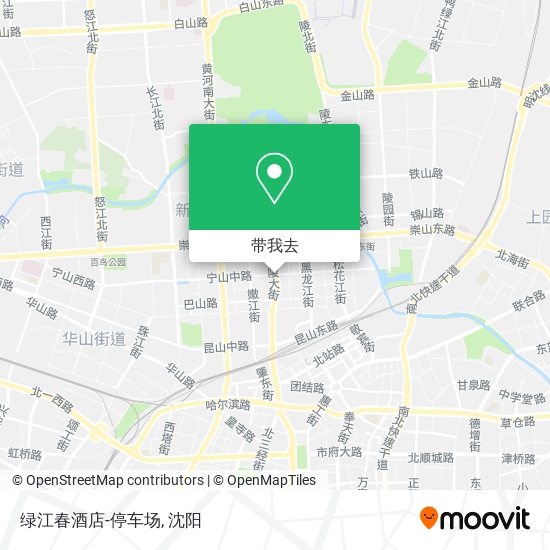 绿江春酒店-停车场地图
