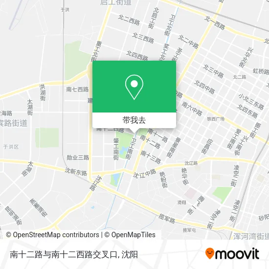 南十二路与南十二西路交叉口地图