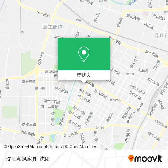 沈阳意风家具地图